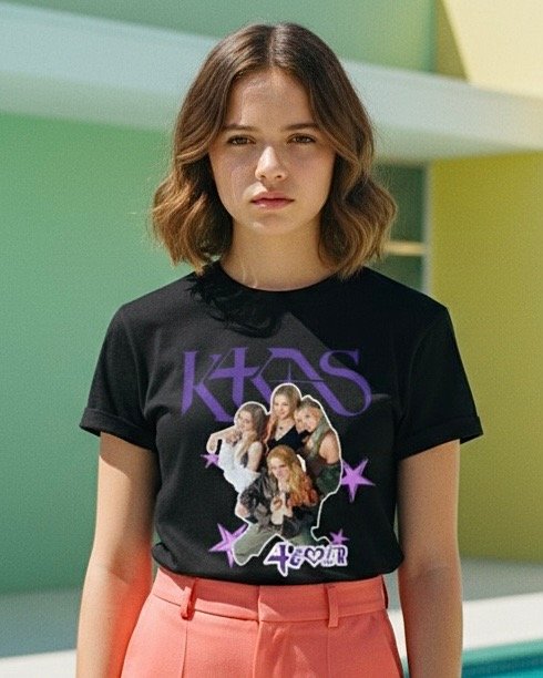 Producto - Baby Tee K4OS, 4ever, negra