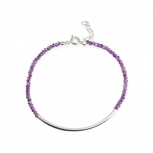 Producto - pulsera de piedras violeta