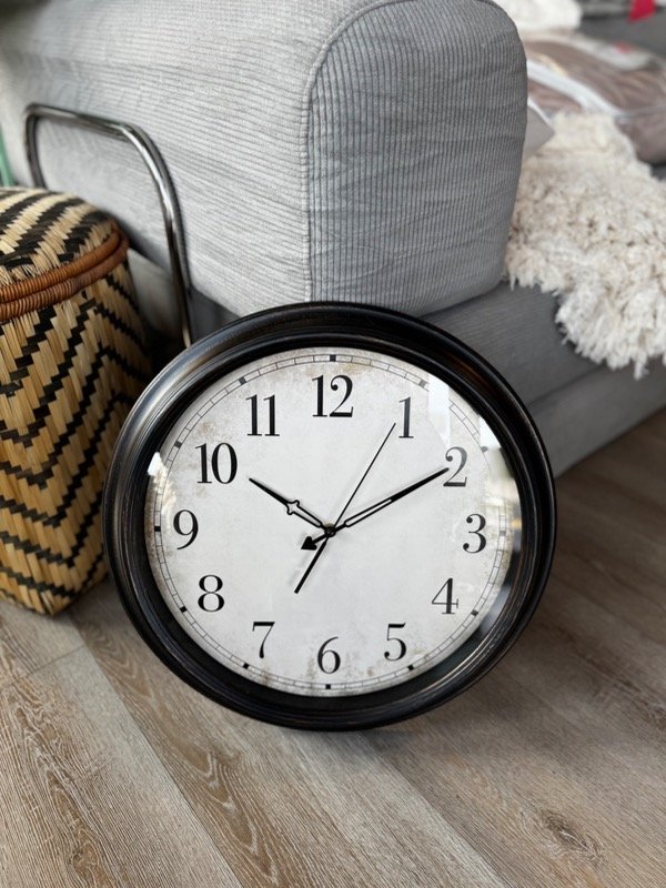 Producto - Reloj pared 46 c marco ocre