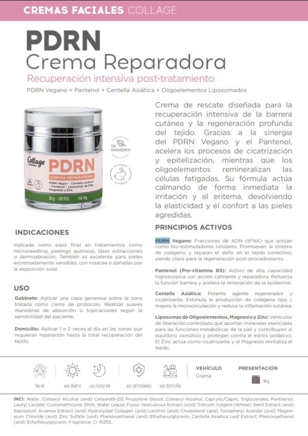 Producto - Collage Crema PDRN Repair Cream 50gr