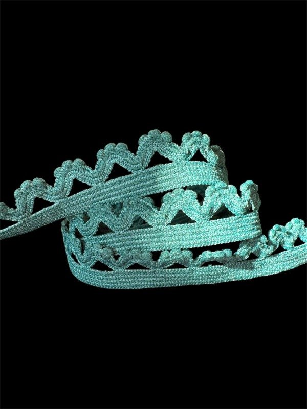 Producto - Picot fantasía Verde Esmeralda 13 mm (1 metro) KOPELCO