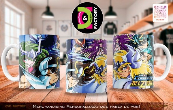 Producto - Taza - Anime - Caballeros del Zodiaco - TZ-RT-BL-11OZ-22-ANM-CDZ