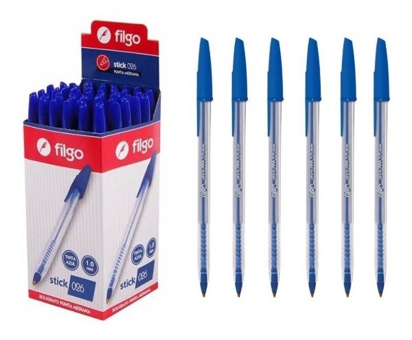 Producto - Bolígrafo stick azul