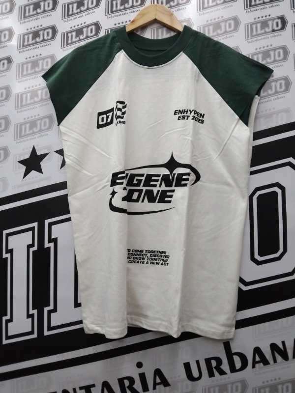 Producto - MUSCULOSA OVER ZONE CRUDO VDE