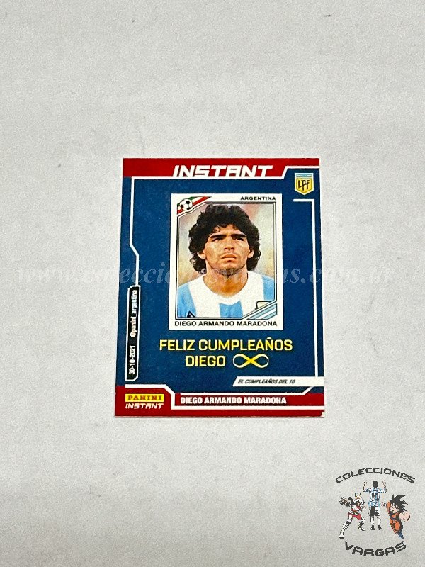 Producto - CARTA MARADONA CUMPLEAÑOS PANINI INSTANT ADRENALYN