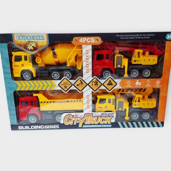 Producto - Camiones de construccón x4 City Truck en caja
