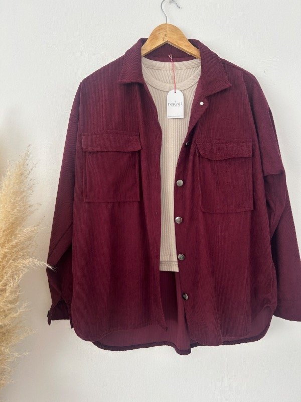 Producto - Camisaco CORDEROY BORDÓ