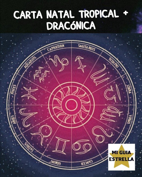 Producto - Carta Natal Tropical + Dracónica