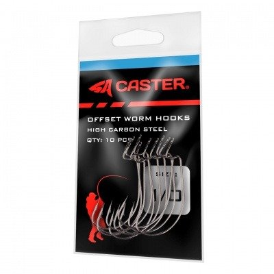 Producto - ANZUELO CASTER OFSET HOOKS-W10# - 1/0, 2/0, 3/0