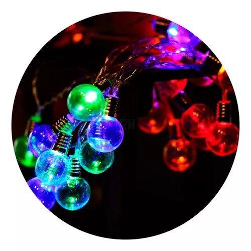 Producto - GUIRNALDA LED 20 LUCES FOCO CHICO COLORES SURTIDOS