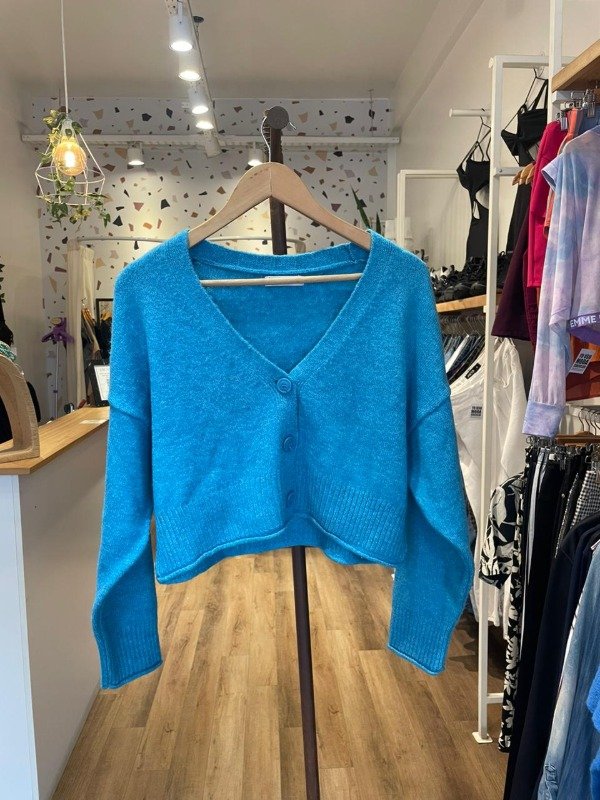 Producto - Cardigan celeste Stradivarius talle XS