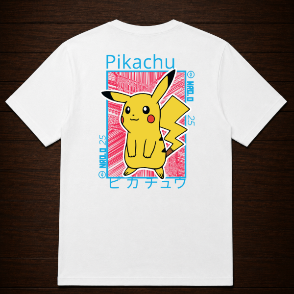 Producto - Remera - Pikachu Retrato (Pokemon) - 3