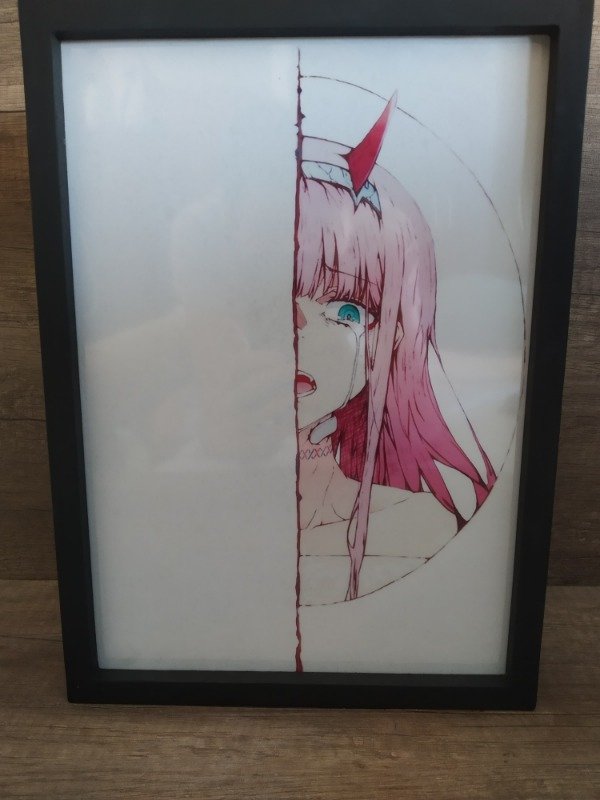 Producto - Zero Two - Cuadro Iluminado Doble Capa