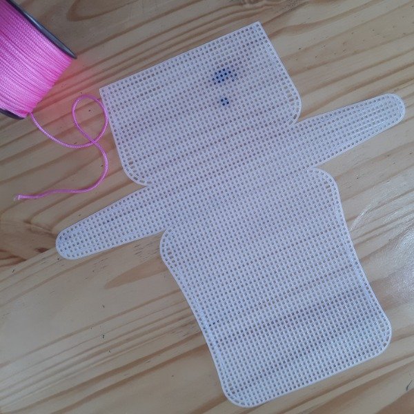 Producto - Plastic canvas cartera 33.5 x 35.5