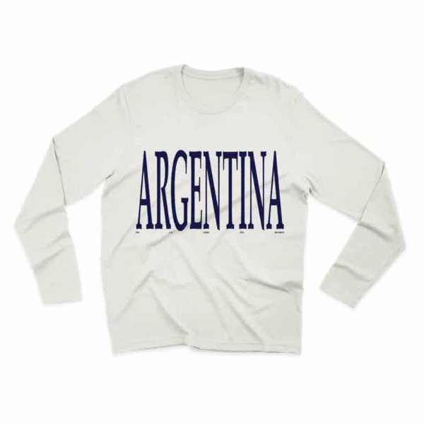 Producto - Argentina en off white y manga larga