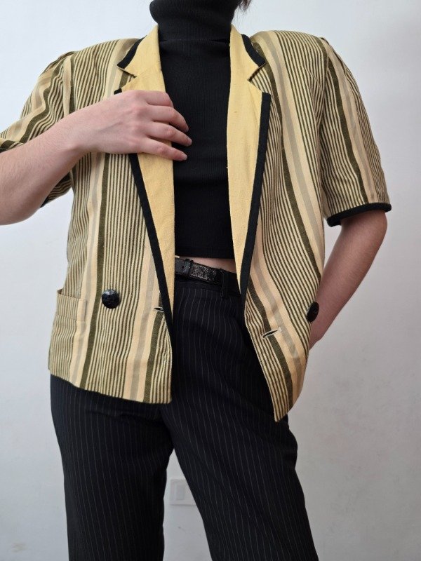 Blazer a rayas amarillo — imagen 2