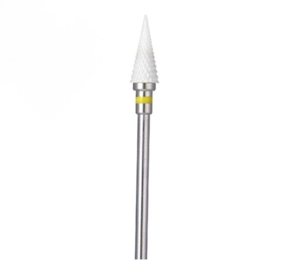 Producto - Fresa Cerámica Cono Punta Fina Amarilla