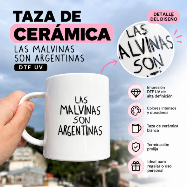 Producto - Taza de Cerámica Las Malvinas son Argentinas - DTF UV - 1