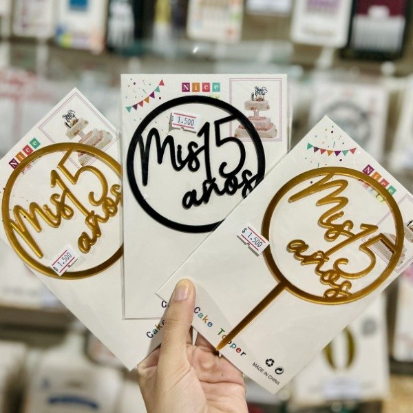 Producto - Topper para torta MIS 15 AÑOS