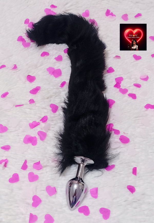 Producto - Plug Anal Metálico Cola Negra Chico