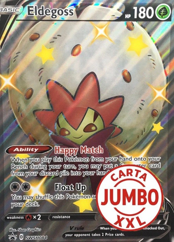 Producto - Jumbo Shiny Eldegoss V SWSH084 Black Star Promo Oversized