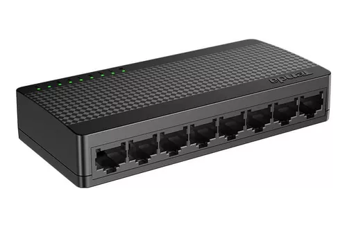 Producto - Switch 8 ports 10/100/1000 -carcasa plástica -black -Tenda (SG108M)