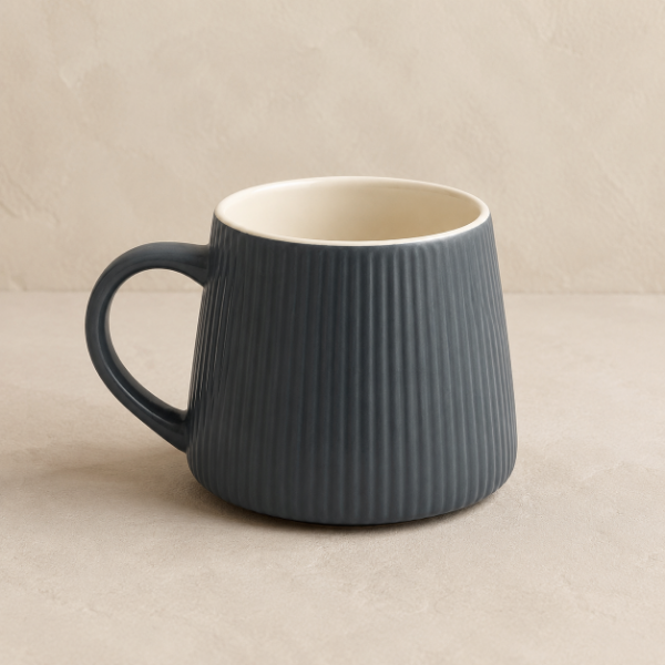Producto - Taza Honguito de Cerámica Acanalada 300 ml - 1