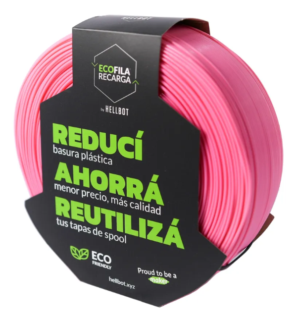 Producto - Filamento PLA Hellbot Ecofil 1KG - Rosa