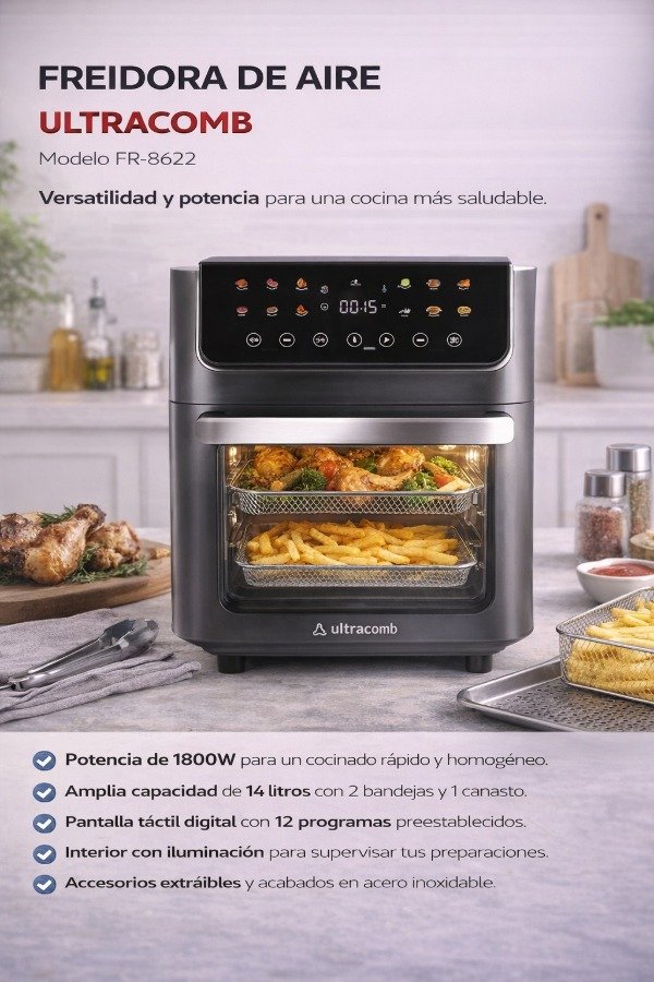 Producto - Freidora de Aire Ultracomb  14 Lts  1800W
