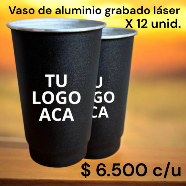 Producto - Jarro de aluminio pintado grabado a laser