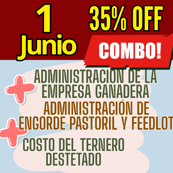 Producto - COMBO 3 CURSOS:Gestión Ganadera + Costo del Ternero + Engorde Pastoril y Feedlot