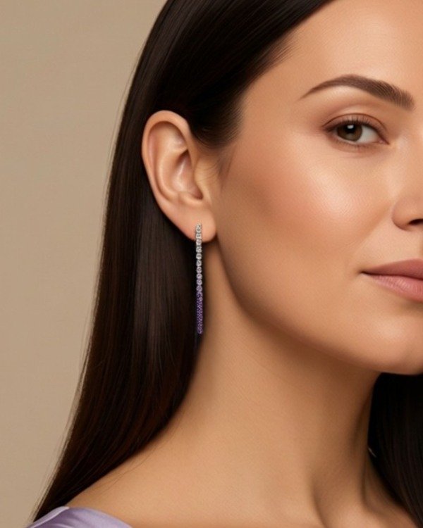 Producto - Aros Degrade Violeta - 1