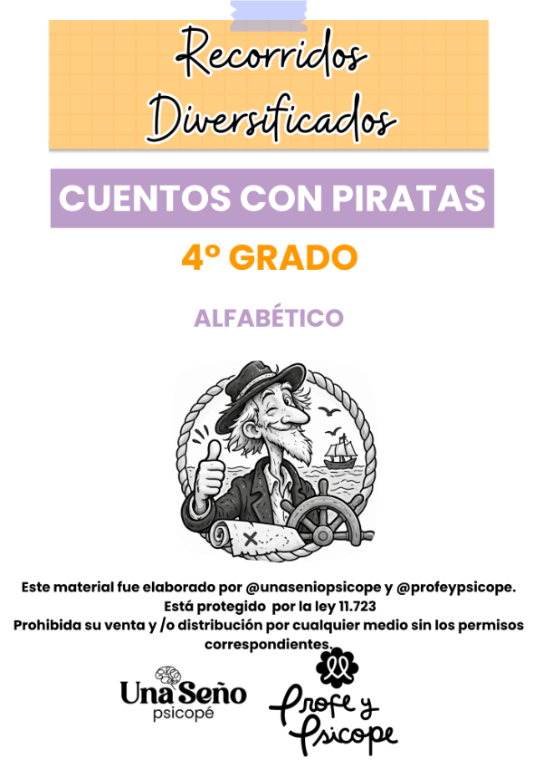 Producto - CUENTOS CON PIRATAS: Recorridos diversificados de alfabetización 3 niveles - 13