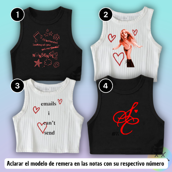 Producto - Musculosas Sabrina Carpenter #2