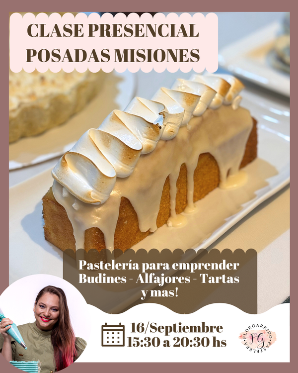 Producto - Clase Presencial - Pastelería para emprender
