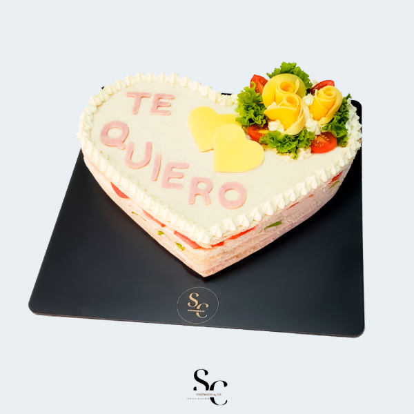 Producto - Torta Sándwich Corazón Vegetariana
