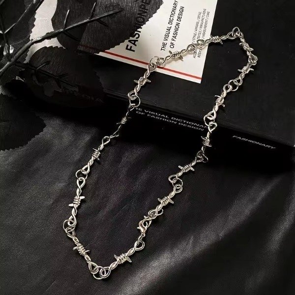 Producto - Collar Alambre de Púas (plata)