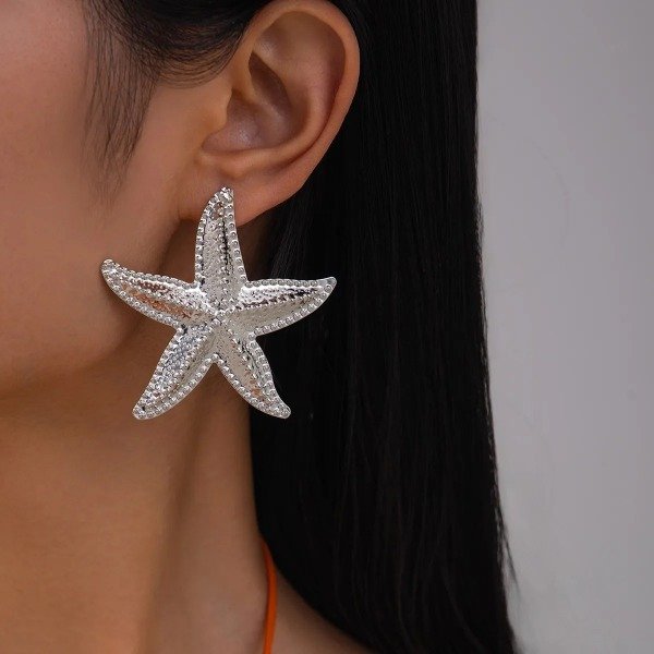 Producto - Set de Aros Estrellita #Plateados