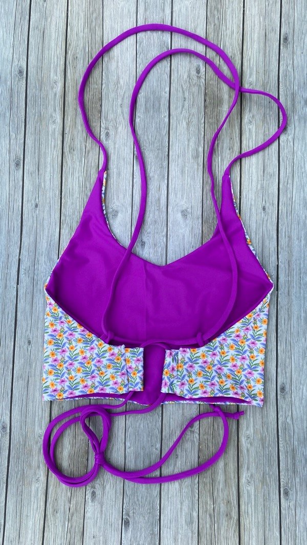Top regulable reversible púrpura colección Narcisos