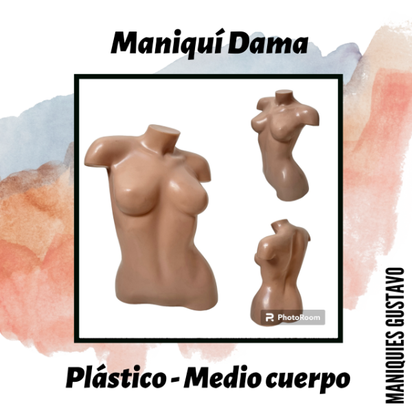 Producto - Maniquí dama plástico medio cuerpo
