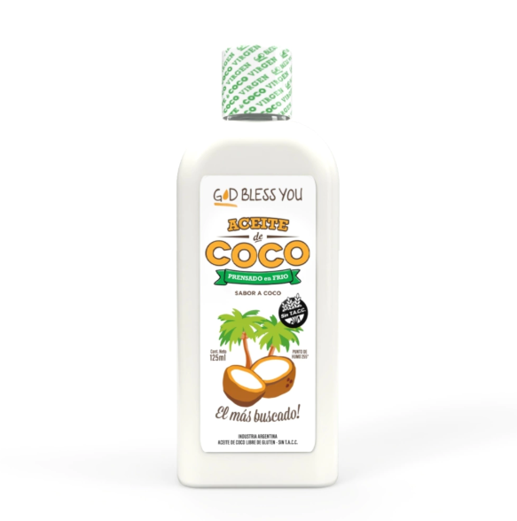 Producto - Aceite de Coco Virgen Prensado en frío God Bless You