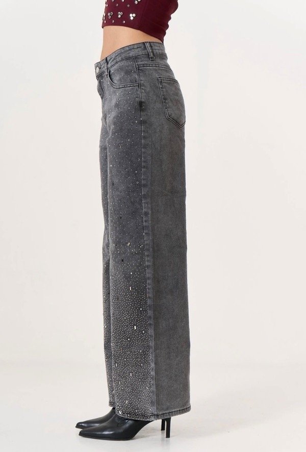 Producto - WIDE LEG BLACK STRASS