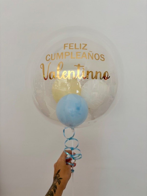 Producto - Globo burbuja con frase personalizada (leer pie de foto)