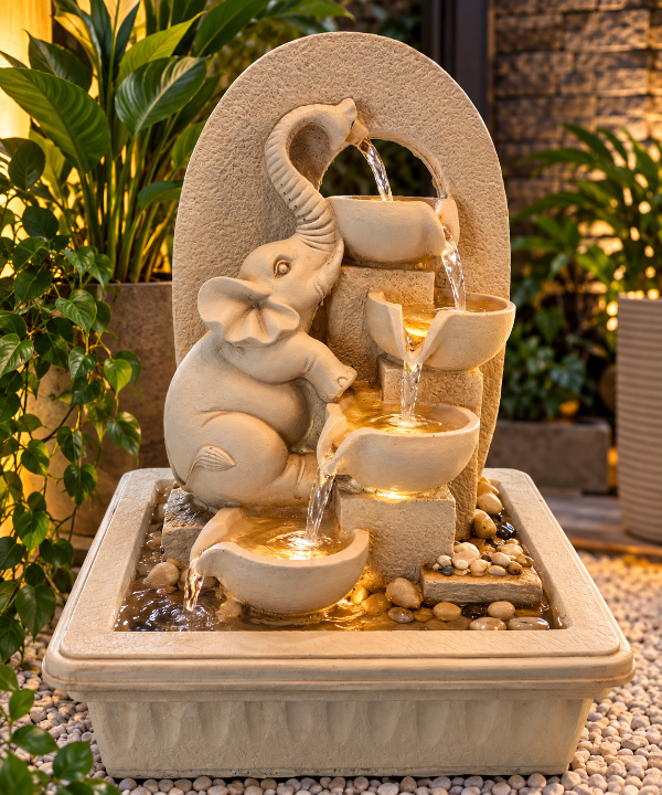Producto - Fuente de agua elefante bebe 42 cm