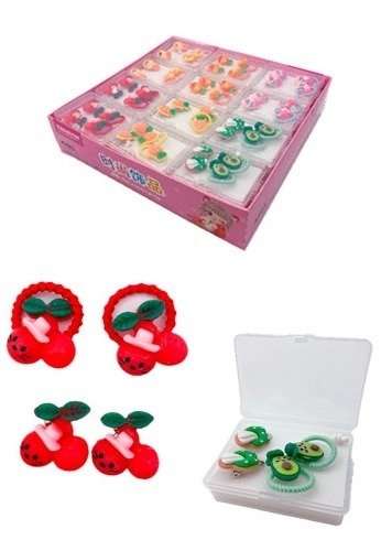 Producto - SET COLITA Y ARITOS FRUTAS MOD SURTIDOS X1