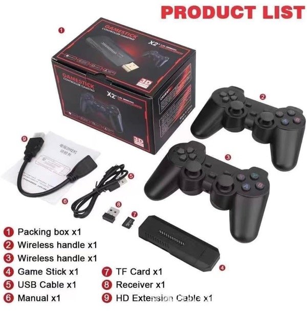 Producto - Consola Retro Game stick x2+