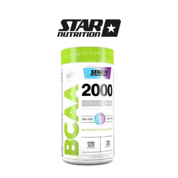 Producto - BCAA 2000 X 120 Caps Star Nutrition Aminoácidos Sabor Neutro