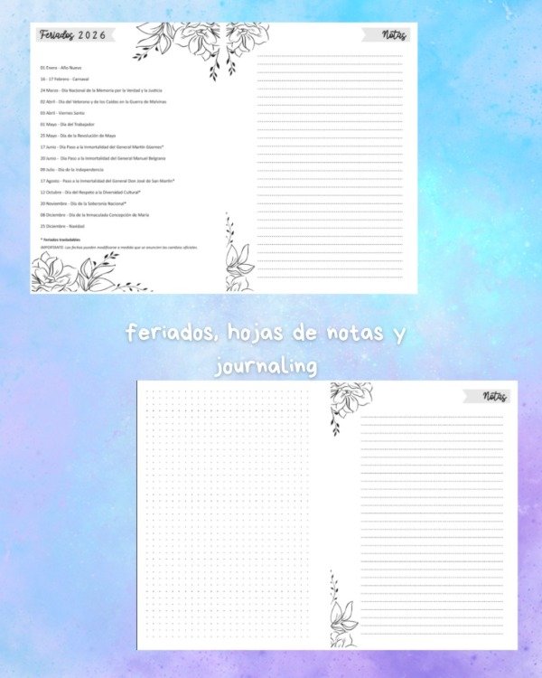 Producto - Agenda 2026 dos días por hoja, tapas personalizadas - 3