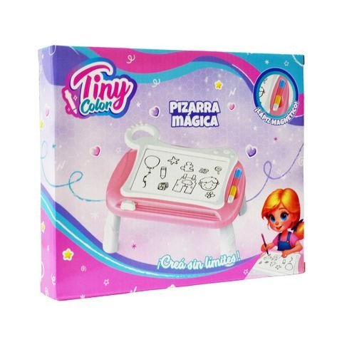 Producto - MESITA CON PIZARRA MAGICA Y ACCESORIOS TINY 25.X21.X3CM