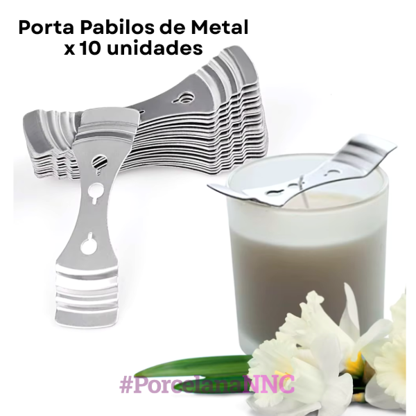 Producto - Porta Pabilos de Metal x 10 unidades